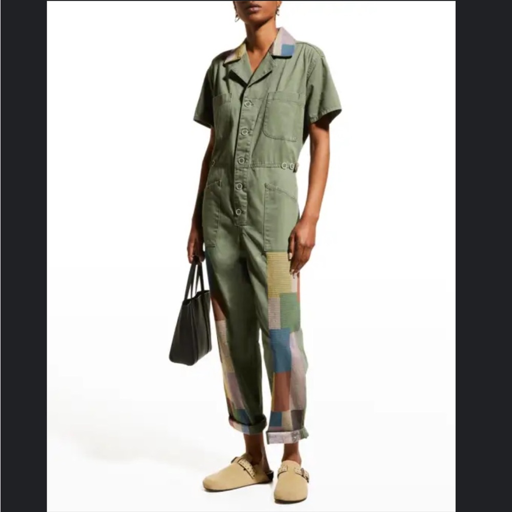 Pistola Green Jumpsuit with Belted Waist